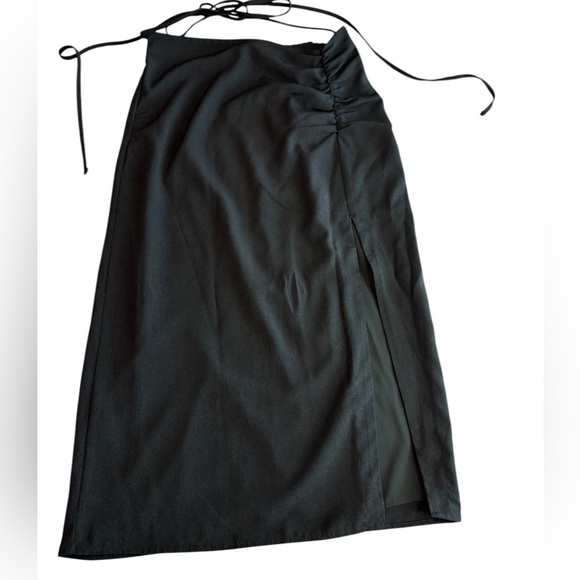 Cinched Tie-Waist Midi Skirt - Picture 2 of 5